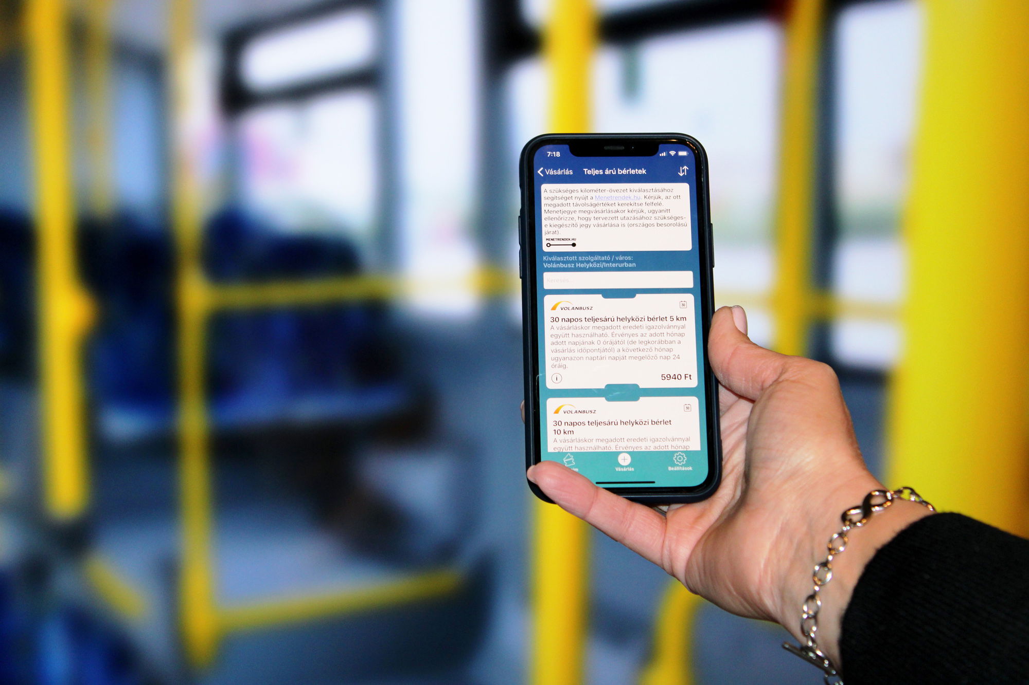 Újabb volános bérletfajták váltak elérhetővé a Közlekedési Mobiljegy applikációban 2 Volanbusz berletvasarlas Mobiljegy 1