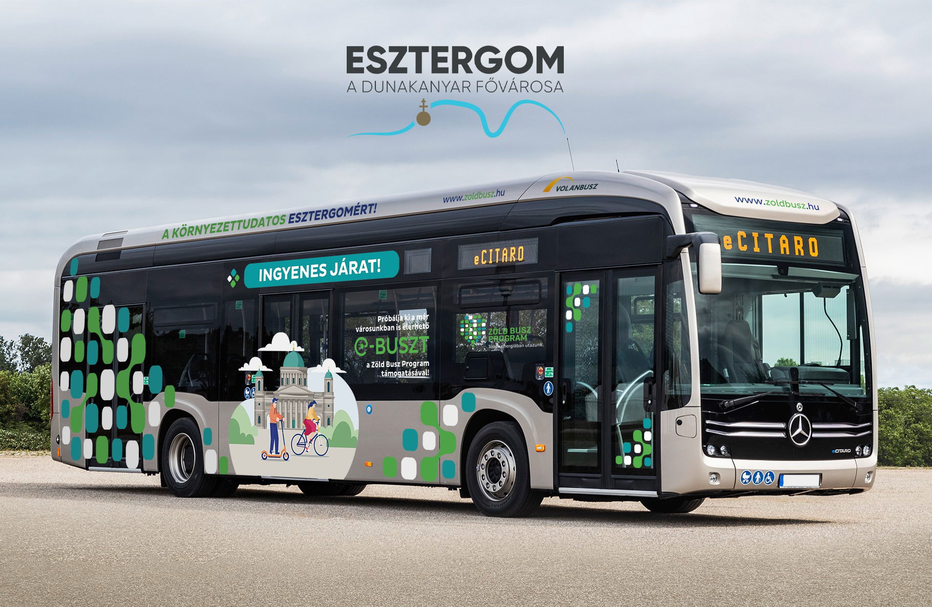 Esztergomba is a Mercedes-Benz villanybusza jön a Zöld Busz Mintaprojekt keretében 2 164841181 3780949648621156 3832245188734218317 o