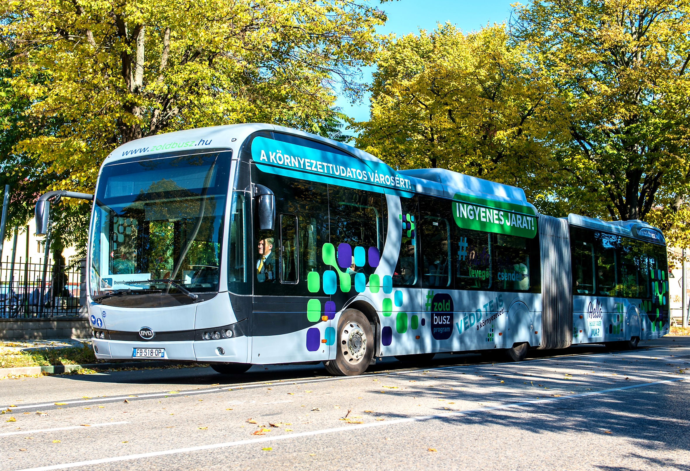 Csütörtöktől Székesfehérváron folytatódik a BYD csuklósának tesztüzeme