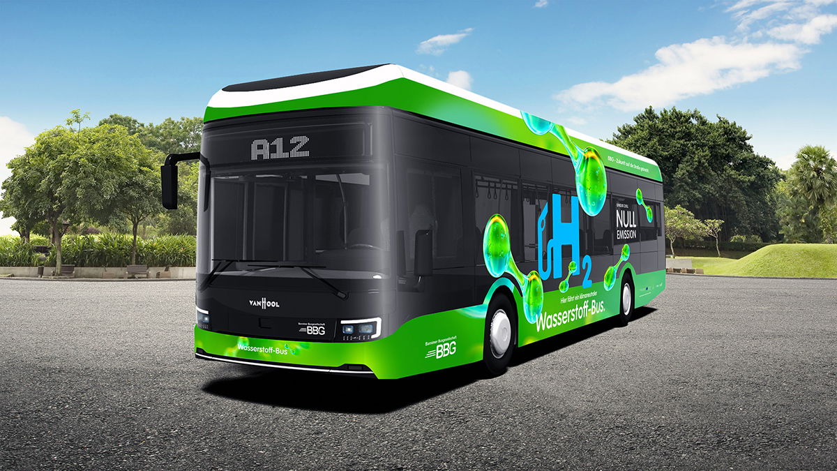 Hat A12-es hidrogénbuszt szállít Németországba a Van Hool