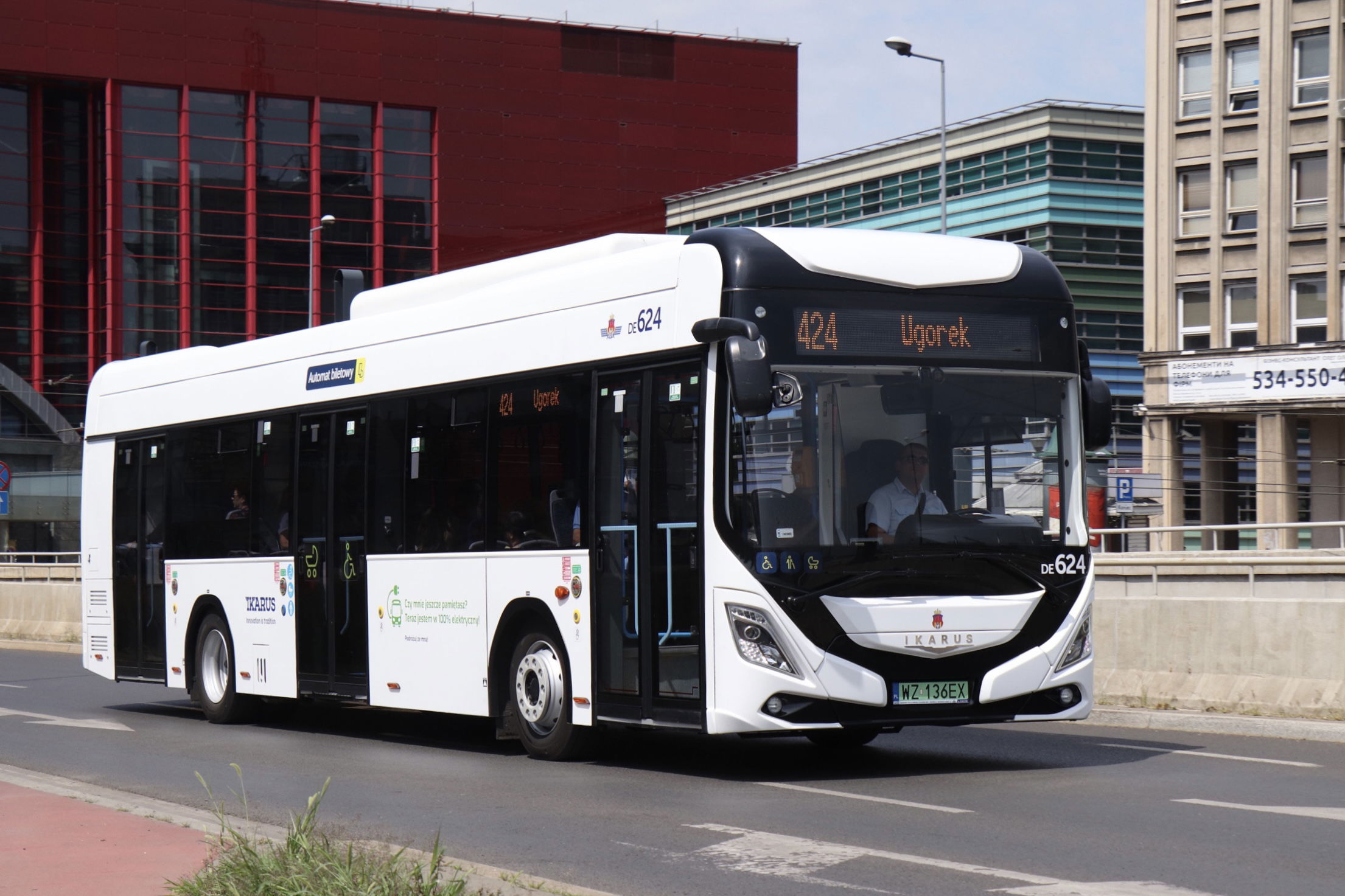 Krakkóban tesztelik az Ikarus 120e egyik példányát
