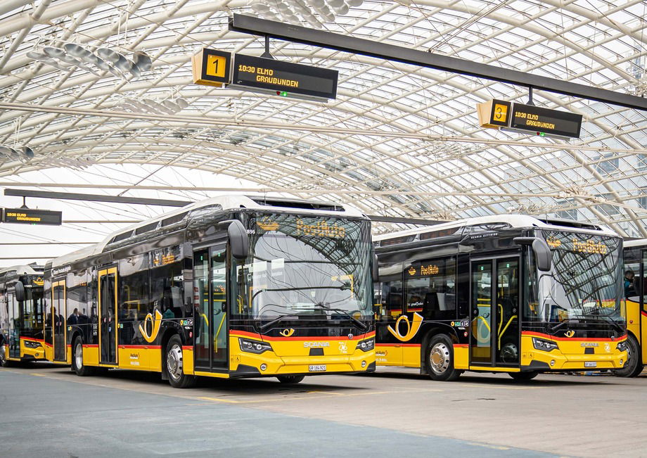 Villanyhajtású Scaniák álltak szolgálatba a svájci PostAutónál