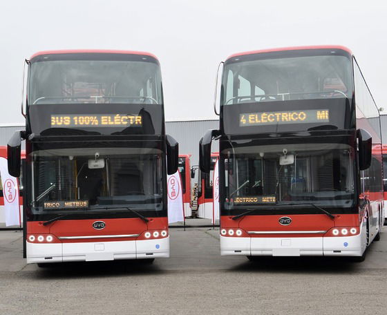 A BYD leszállította Chile első emeletes villanybuszait