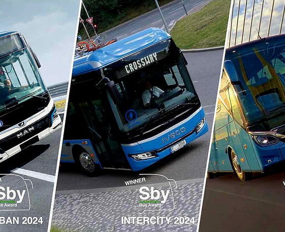 Az MAN, az Iveco Bus és a Setra modelljei nyerték idén a Sustainable Bus of the Year 2024 díjakat
