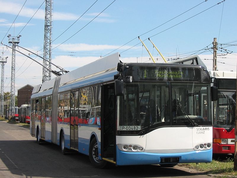 Elbúcsúztak Tallinn útjaitól a Ganz elektronikás Solaris Trollino trolibuszok 3 Tallinn Sol1