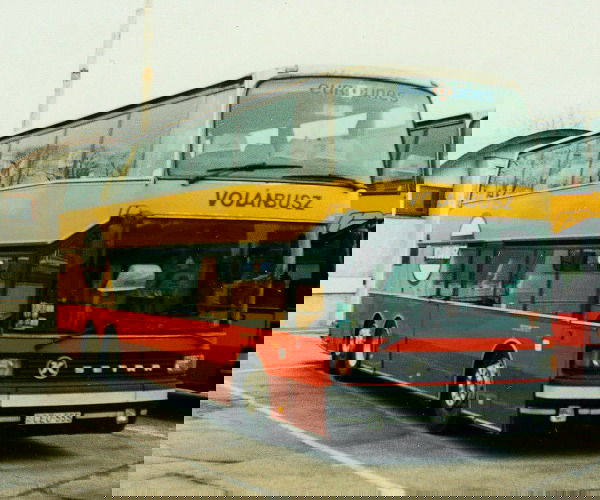 Nyugati kilátás – Setra S 228 DT emeletesek a Volánbusz nemzetközi járatain