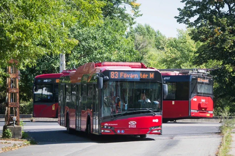 A BKK felsővezeték-építésre és áramellátás-korszerűsítésre készül a 83-as trolibusz vonalán 1 83 astrolibusz