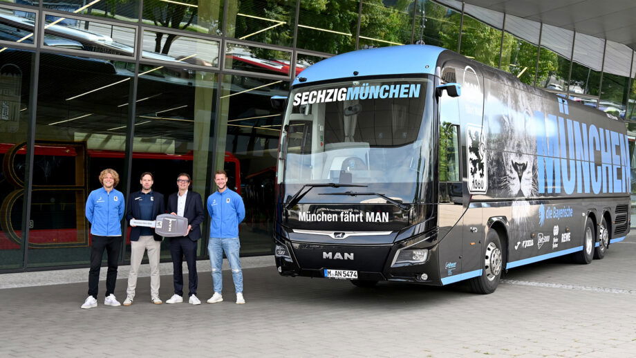 Új MAN csapatbuszt kapott a TSV 1860 München labdarúgó csapata