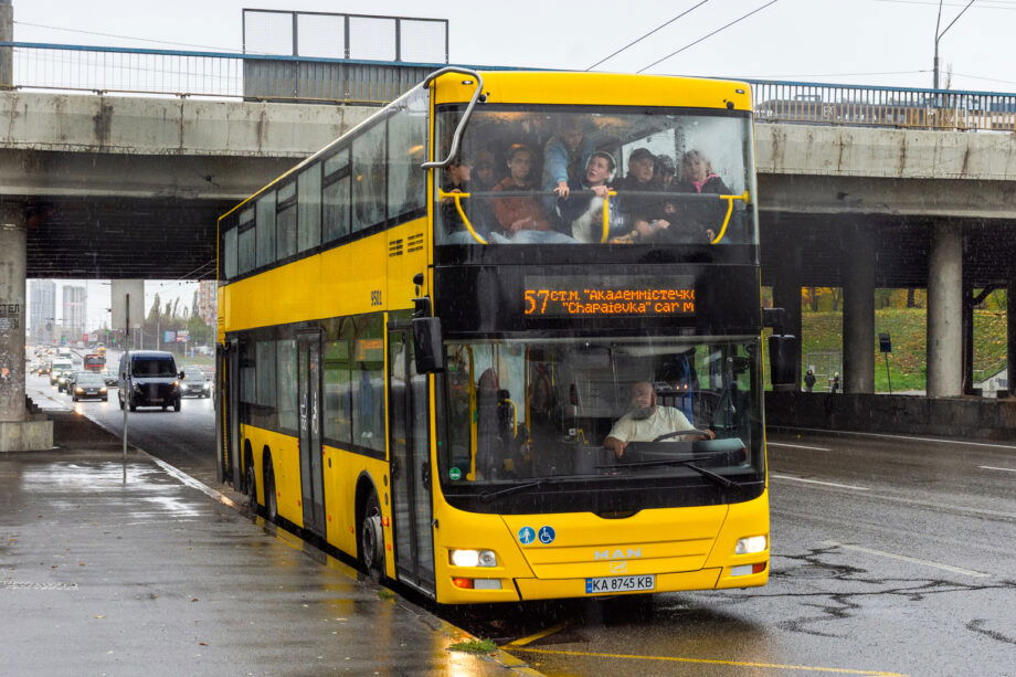 Hétvégi tesztüzembe álltak Kijev berlini eredetű emeletes MAN autóbuszai 3 00331683