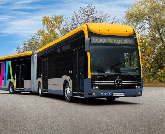 Öt darab hidrogén üzemanyagcellás Mercedes-Benz eCitarót vásárol a Koleje Małopolskie