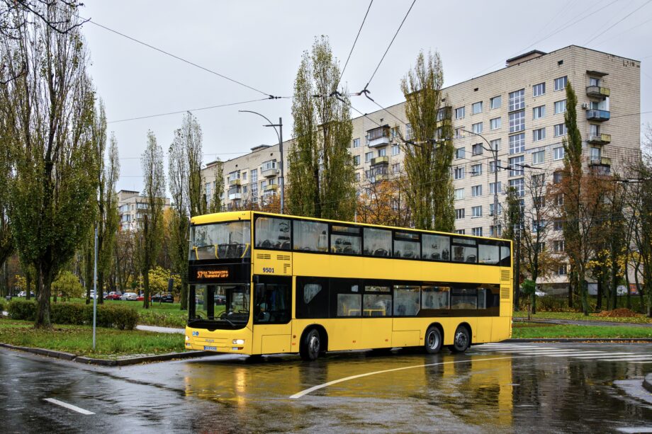 Hétvégi tesztüzembe álltak Kijev berlini eredetű emeletes MAN autóbuszai 2 DSC 3188Украина Киев MAN A39 Lions City DD №9501 2025.10.25