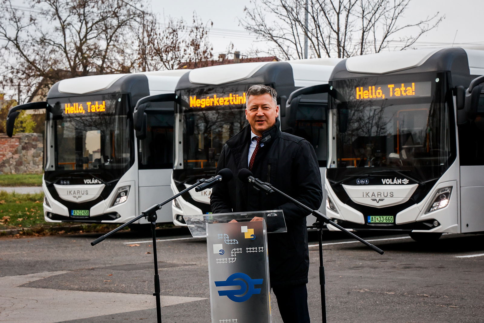 Tatára is megérkeztek a Volán új Ikarus 120e villanybuszai 5 OP 9710b