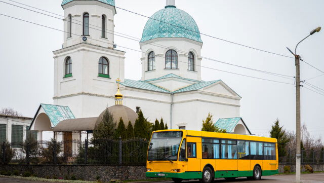 Az ukrajnai Kivshovatán kapták lencsevégre a néhai Szabolcs Volán egyik Rába Contact autóbuszát