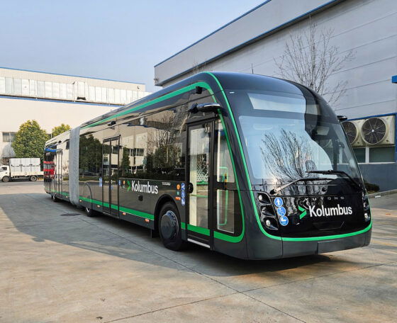 Elkészült a norvég Bussveien BRT-hálózat első csuklós Yutong villanybusza